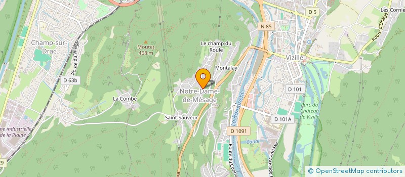 localisation de l'entreprise MONSIEUR BERNARD ROSSAT  NOTRE-DAME-DE-MESAGE