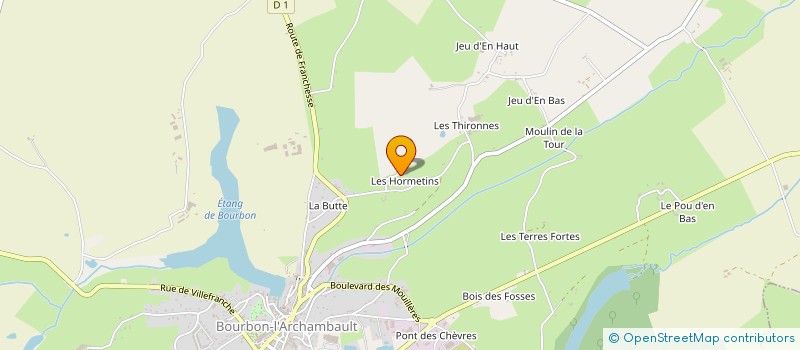 localisation de l'entreprise MONSIEUR BERNARD ROSSEEL  BOURBON-L'ARCHAMBAULT