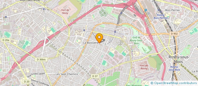 localisation de l'entreprise MONSIEUR BERNARD ROSSI à MONTREUIL