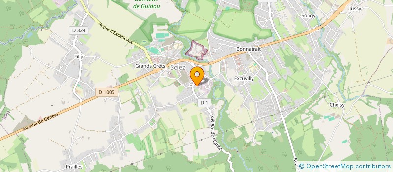 localisation de l'entreprise MONSIEUR BERNARD ROSSIAUD  DOUVAINE