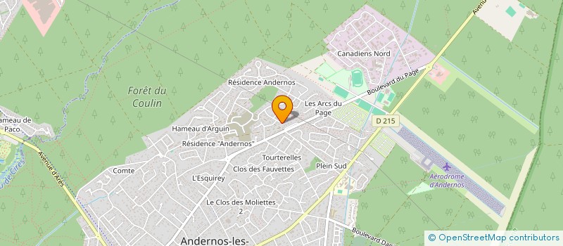 localisation de l'entreprise MONSIEUR BERNARD ROTIN  ANDERNOS-LES-BAINS