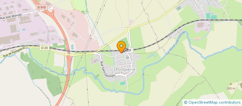 localisation de l'entreprise MONSIEUR BERNARD ROTONDO  PONTPIERRE