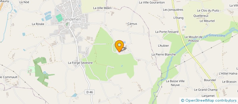 localisation de l'entreprise MONSIEUR BERNARD ROUAULT  LANDEHEN