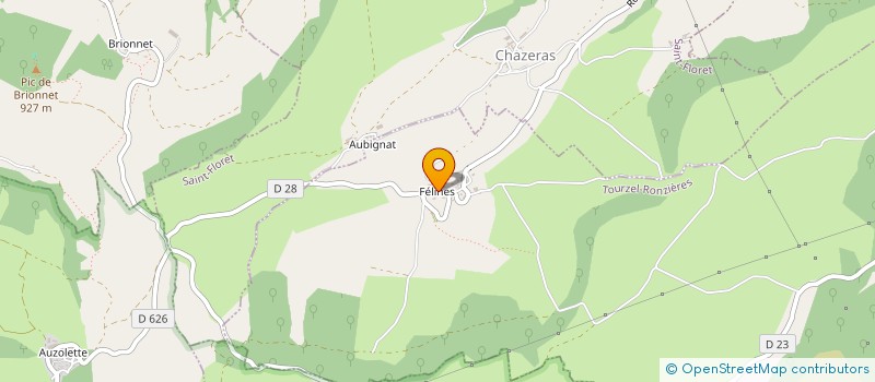 localisation de l'entreprise MONSIEUR BERNARD ROUCHON  TOURZEL-RONZIERES