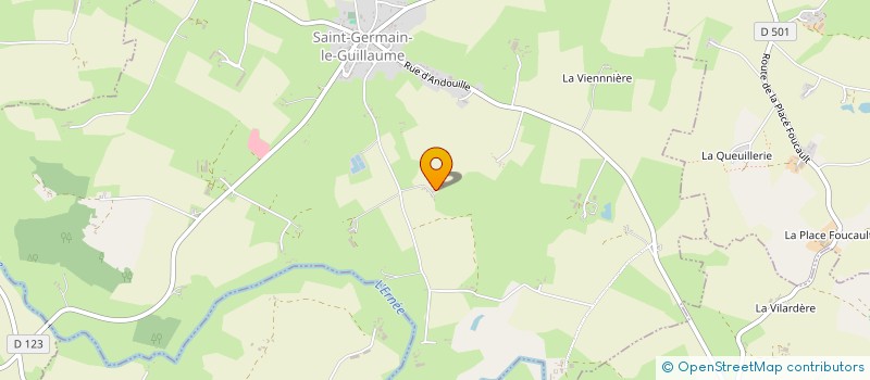 localisation de l'entreprise MONSIEUR BERNARD ROULAND à SAINT-GERMAIN-LE-GUILLAUME