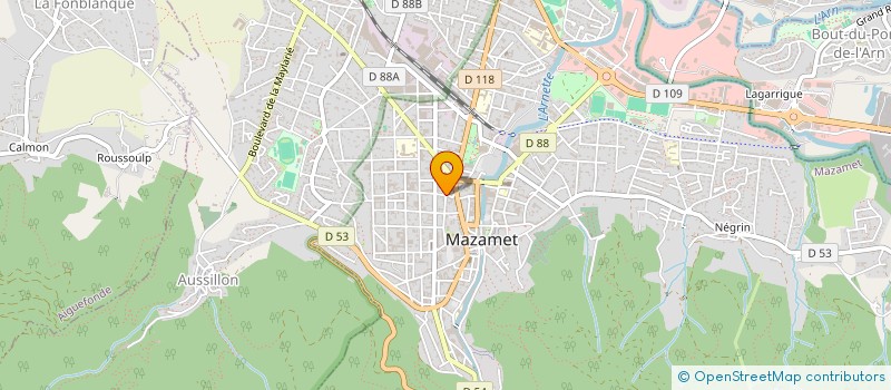 localisation de l'entreprise MONSIEUR BERNARD ROUSSEL à MAZAMET