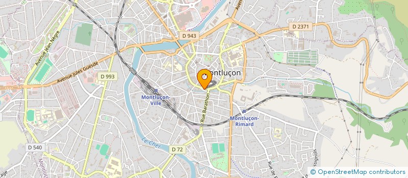 localisation de l'entreprise MONSIEUR BERNARD ROUSSET à MONTLUCON