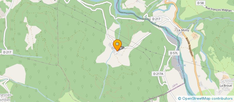 localisation de l'entreprise MONSIEUR BERNARD ROUSSET  LES COTES-DE-CORPS