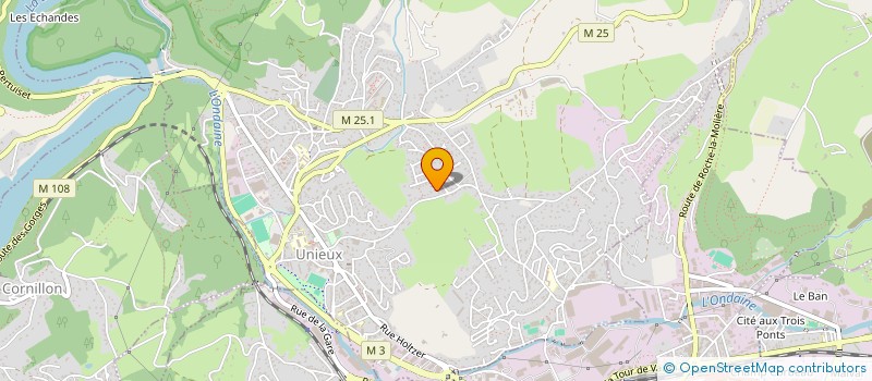 localisation de l'entreprise MONSIEUR BERNARD ROUSSON  UNIEUX