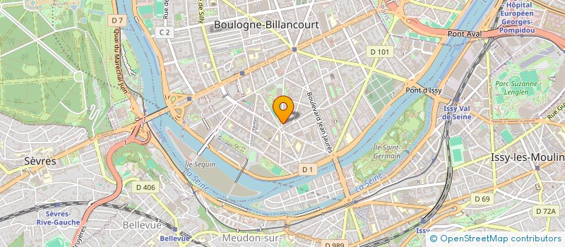 localisation de l'entreprise MONSIEUR BERNARD ROUVEIX à BOULOGNE-BILLANCOURT