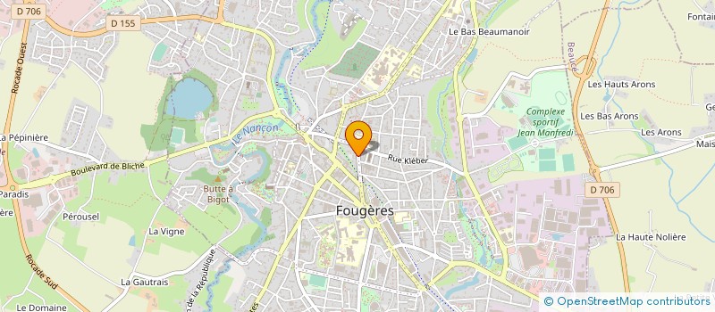 localisation de l'entreprise MONSIEUR BERNARD ROUX  FOUGERES