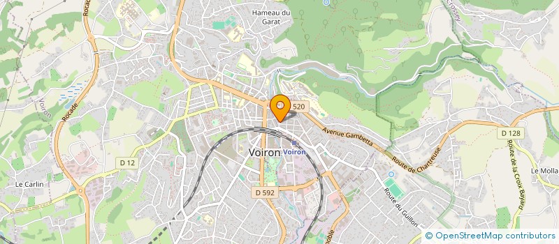 localisation de l'entreprise MONSIEUR BERNARD ROUX à VOIRON