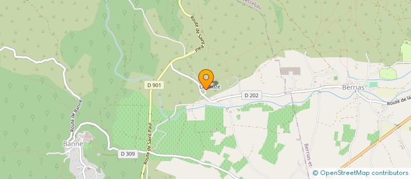 localisation de l'entreprise MONSIEUR BERNARD ROUX  BANNE