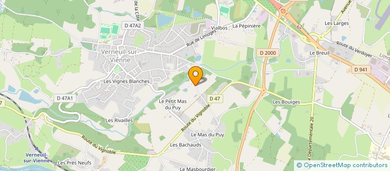 localisation de l'entreprise MONSIEUR BERNARD ROUX à VERNEUIL-SUR-VIENNE