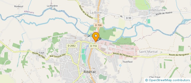 localisation de l'entreprise MONSIEUR BERNARD ROVERE à RIBERAC