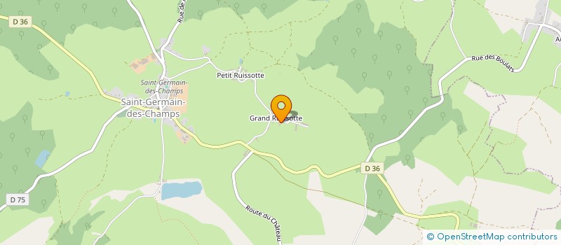 localisation de l'entreprise MONSIEUR BERNARD ROY  SAINT-GERMAIN-DES-CHAMPS