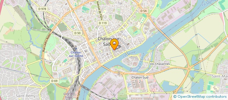 localisation de l'entreprise MONSIEUR BERNARD ROZERON à CHALON-SUR-SAONE