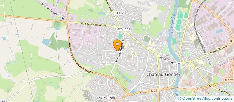 localisation de l'entreprise MONSIEUR BERNARD RUAULT à CHATEAU-GONTIER-SUR-MAYENNE