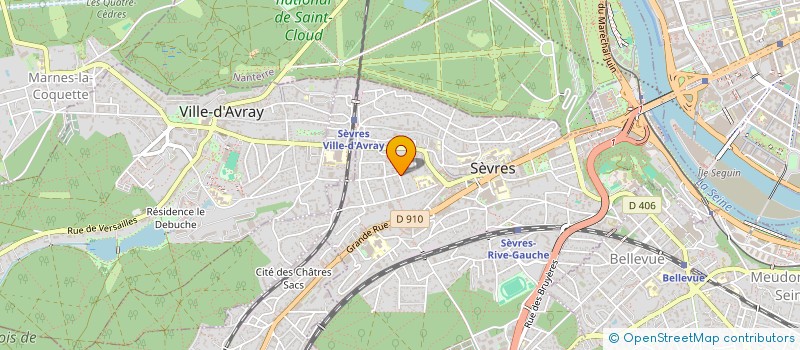 localisation de l'entreprise MONSIEUR BERNARD RUAULT à SEVRES
