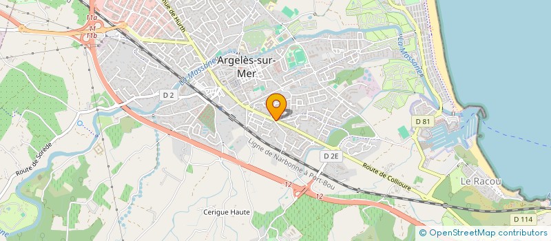 localisation de l'entreprise MONSIEUR BERNARD RUER à ARGELES-SUR-MER