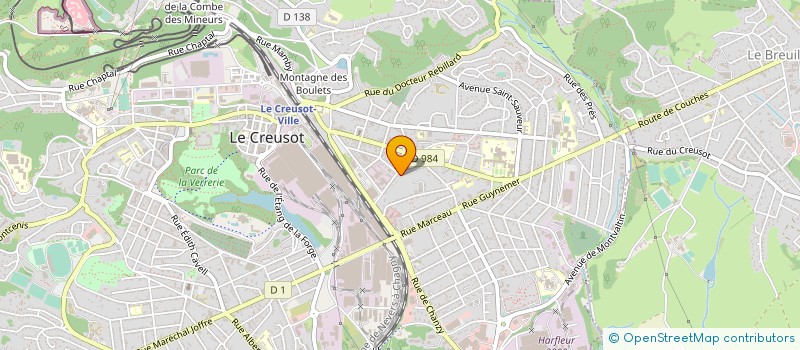 localisation de l'entreprise MONSIEUR BERNARD RUOPPOLO à LE CREUSOT