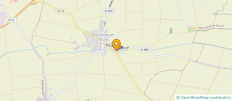 localisation de l'entreprise MONSIEUR BERNARD SACHMATA  BUSSIERES-ET-PRUNS