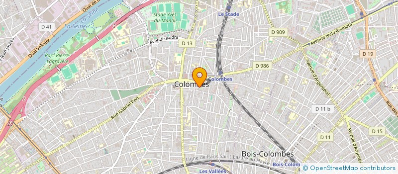 localisation de l'entreprise MONSIEUR BERNARD SAGEME  COLOMBES