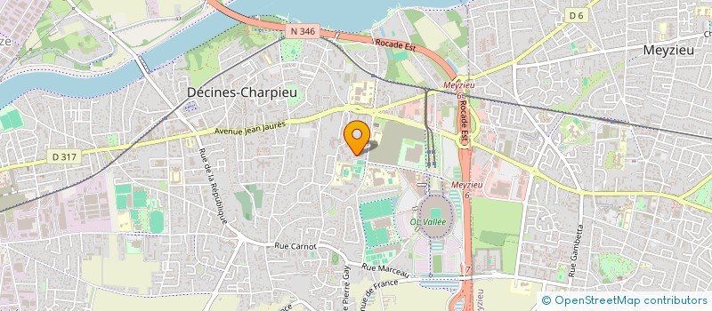 localisation de l'entreprise MONSIEUR BERNARD SAHAGHIAN  DECINES-CHARPIEU