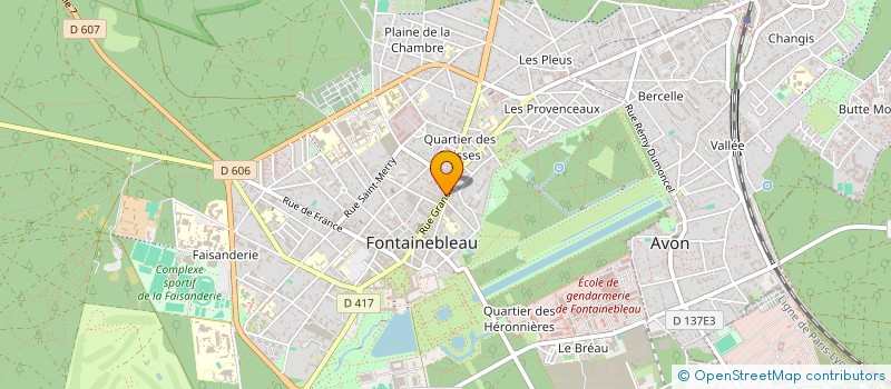 localisation de l'entreprise MONSIEUR BERNARD SAHUT à FONTAINEBLEAU