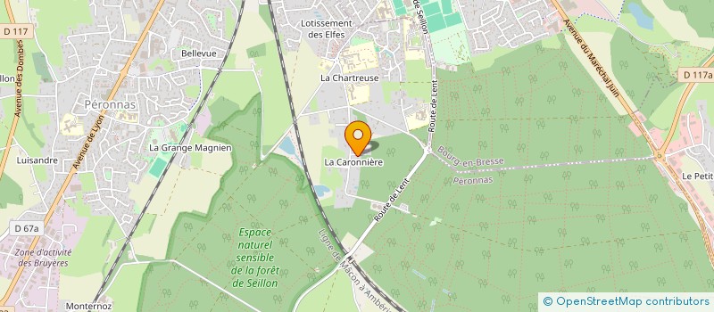 localisation de l'entreprise MONSIEUR BERNARD SAINT GENIS à PERONNAS