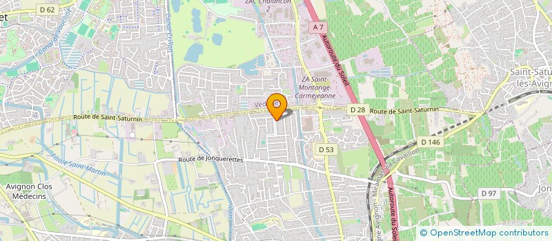 localisation de l'entreprise MONSIEUR BERNARD SAINT-JEAN  MORIERES LES AVIGNON