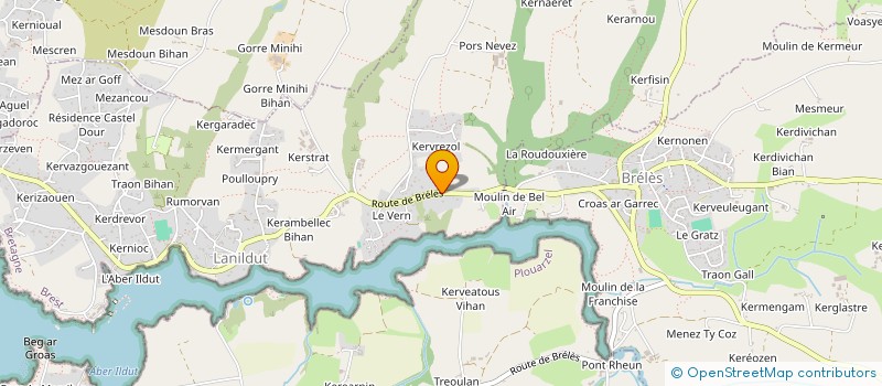 localisation de l'entreprise MONSIEUR BERNARD SALIOU  LANILDUT