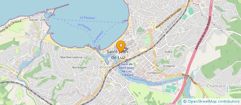 localisation de l'entreprise MONSIEUR BERNARD SALLABERRENBORDE  SAINT-JEAN-DE-LUZ