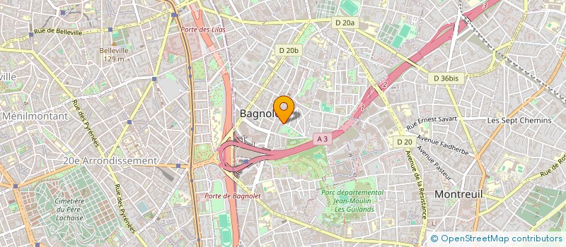 localisation de l'entreprise MONSIEUR BERNARD SAMAMA à BAGNOLET