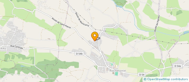 localisation de l'entreprise MONSIEUR BERNARD SAN-NICOLAS  ROCHETOIRIN