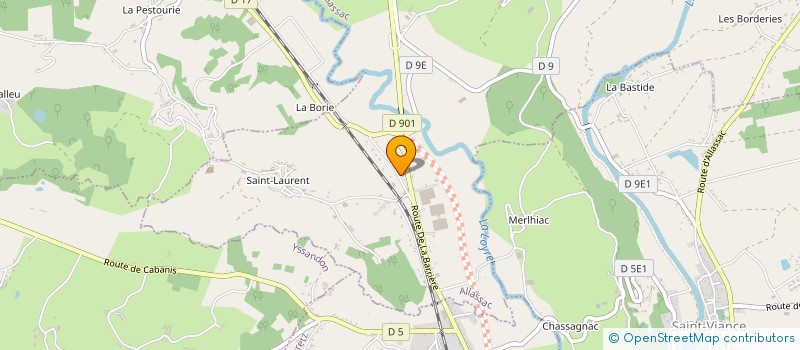 localisation de l'entreprise MONSIEUR BERNARD SANCHEZ à ALLASSAC