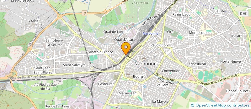 localisation de l'entreprise MONSIEUR BERNARD SANCHEZ  NARBONNE