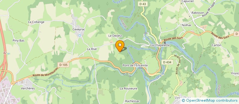 localisation de l'entreprise MONSIEUR BERNARD SARDA à GRAZAC