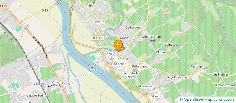 localisation de l'entreprise MONSIEUR BERNARD SARREAU à CADILLAC-SUR-GARONNE