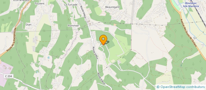 localisation de l'entreprise MONSIEUR BERNARD SARTRAND  BOULAZAC ISLE MANOIRE