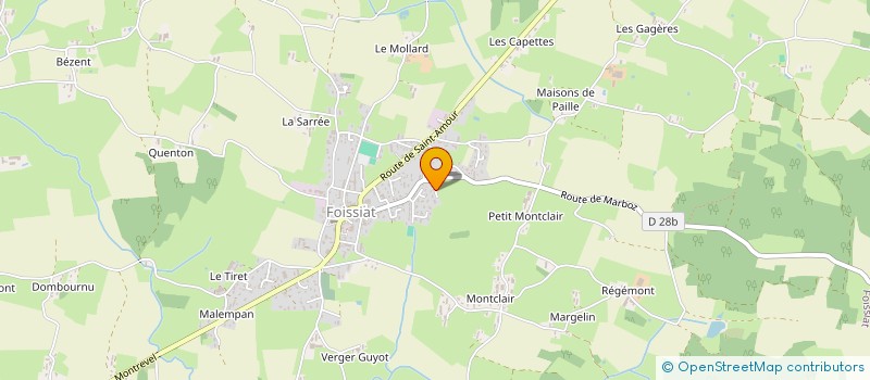 localisation de l'entreprise MONSIEUR BERNARD SAUCHAY  BRESSE VALLONS