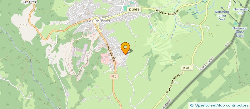 localisation de l'entreprise MONSIEUR BERNARD SAUGEZ  LES ROUSSES