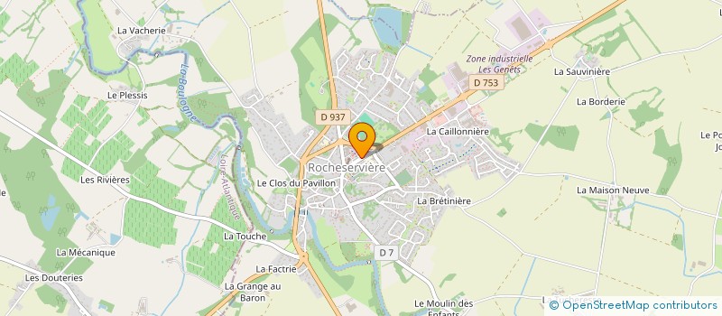 localisation de l'entreprise MONSIEUR BERNARD SAUNIER à ROCHESERVIERE