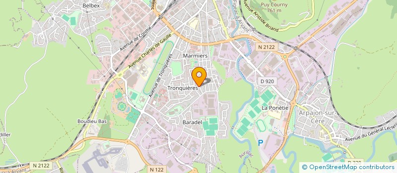 localisation de l'entreprise MONSIEUR BERNARD SAUTAREL à AURILLAC