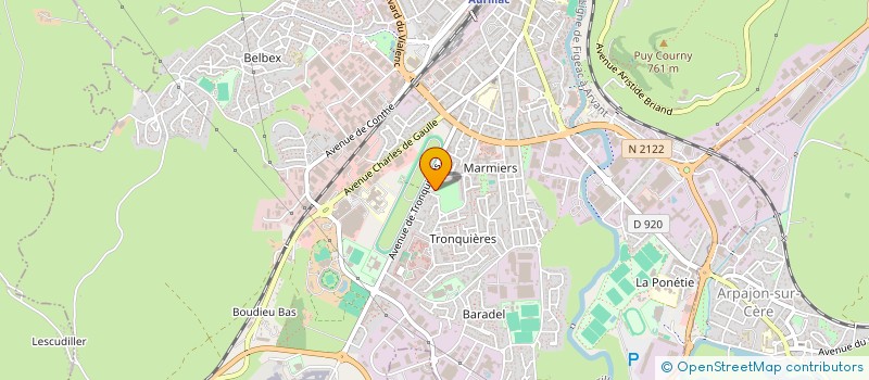 localisation de l'entreprise MONSIEUR BERNARD SAUTAREL à AURILLAC