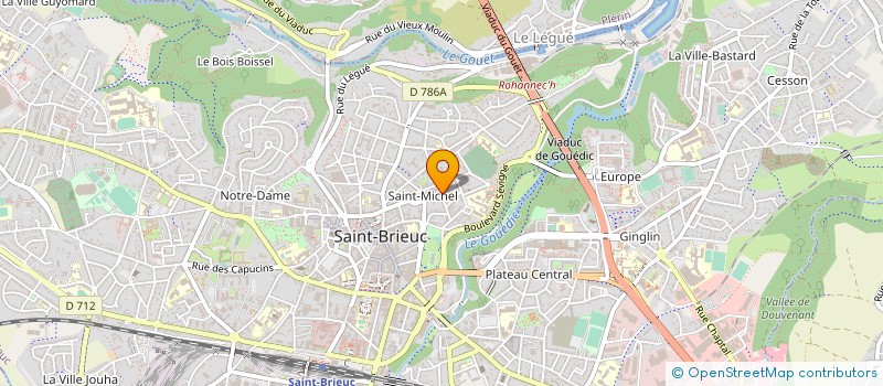 localisation de l'entreprise MONSIEUR BERNARD SAUVAT à SAINT-BRIEUC