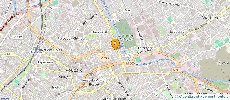 localisation de l'entreprise MONSIEUR BERNARD SAVANT à ROUBAIX