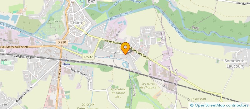 localisation de l'entreprise MONSIEUR BERNARD SAVREUX  HAM