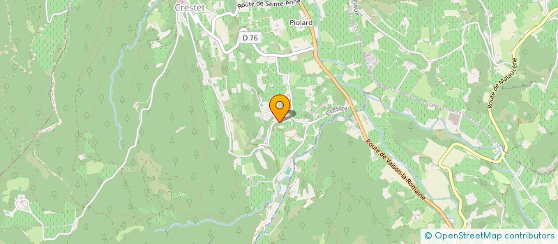 localisation de l'entreprise MONSIEUR BERNARD SCHALLENBERGER  CRESTET