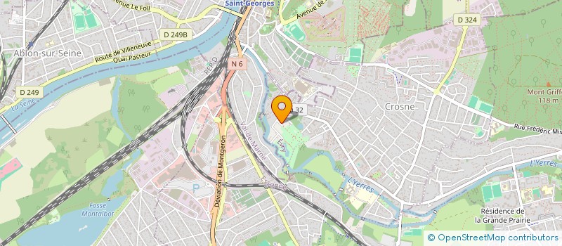 localisation de l'entreprise MONSIEUR BERNARD SCHATZ  CROSNE